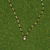 Black MINI GIGI Necklace (1 diamond) by Gigi Clozeau