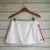 Lucie skort - white w/pink trim