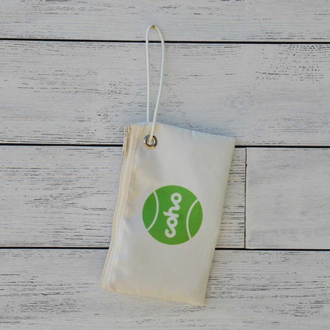 Sea Bags wristlet - white w/green logo